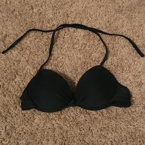 Black push up bikini top